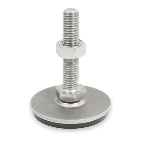 J.W. Winco Leveling Foot - Threaded - 3150 Lbs. Capacity - 2.36" Base Dia. - J.W. Winco 41-60-3/8X16-75-D3-SK 41-60-3/8X16-75-D3-SK